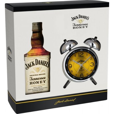 Jack Daniel's Honey 35% 0,7 l (dárkové balení budík) – Zboží Mobilmania