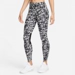 Nike Fast-Women's Mid-Rise Printed Full-Length Training Leggings with Pockets DX0118-025 černé – Hledejceny.cz