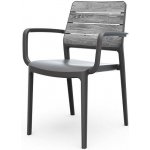 Keter Deco Porto s područkami storm grey / grafit 271507 – Hledejceny.cz