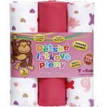 T-tomi Látkové TETRA růžoví šneci 3 ks – Zboží Dáma