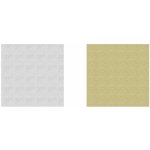 Balicí papír Glitter - zlatý a stříbrný 0,7 x 1,5 m ,balení 44 ks 481681