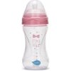 Láhev a nápitka Nuvita lahvička Mimic Transparent pink 250ml