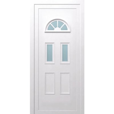 Solid Elements Vchodové dveře Maki, 90 L, 1000 × 2100 mm, plast, levé, bílé, prosklené W1DRBCZTK1.0002 – Zboží Mobilmania