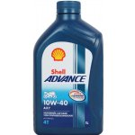 Shell Advance 4T AX7 10W-40 1 l – Zboží Mobilmania