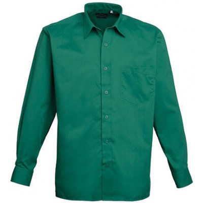 Premier Workwear pánská košile s dlouhým rukávem PR200 emerald