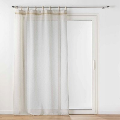 Douceur d`Interieur Vnitřní závěs na dřevěných kruzích MILEO, 140 x 240 cm – Hledejceny.cz