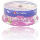 Verbatim DVD+R 8,5GB 8x, Double Layer, AZO, printable, cakebox, 25ks (43667)