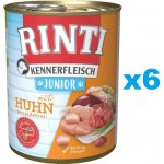 Rinti Kennerfleisch Junior Kuře 6 x 400 g – Hledejceny.cz
