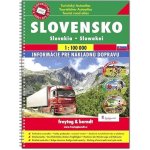 Slovensko 1:100 000 - Autoatlas se značením turistických tras a cyklotras – Sleviste.cz