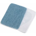 Stoklasa Klasická nažehlovací záplata modrá jeans RIFLOVÁ, textilní bavlněná 740371/2, jednobarevná modrá jeans, 5,3x7,9cm, 10 kusů v balení – Zboží Mobilmania