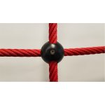 Šplhací síť Herkules PES 16 mm oko 35 cm plastové koule červená – Zboží Dáma