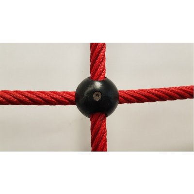 Šplhací síť Herkules PES 16 mm oko 35 cm plastové koule červená – Zboží Dáma