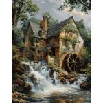 NORIMPEX Diamantové malování Mlýn 30 x 40 cm – Sleviste.cz