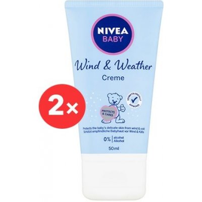 NIVEA Baby Wind&Weather 2 x 50 ml – Zboží Mobilmania