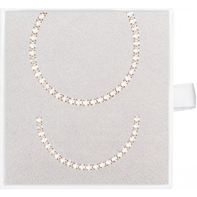 Franco Bene Kamínkový set náhrdelník a náramek pozlacený 6025 – Sleviste.cz