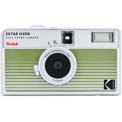 Kodak EKTAR H35N Half Frame Film Camera Striped Green – Zboží Mobilmania