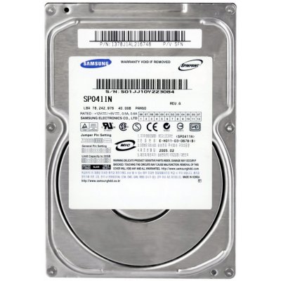 Samsung 40GB PATA IDE/ATA 3,5", SP0411N