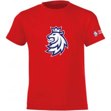 STŘÍDA sport tričko logo lev Český Hokej červené