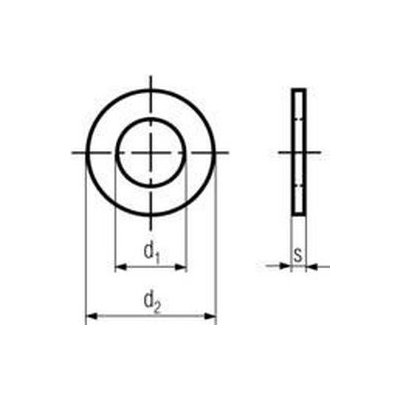 podložka M8 pr. 8.4x21x4 ZINEK kruhová 200HV DIN 7349 – Hledejceny.cz