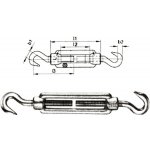 Šroub napínací HÁK-HÁK, DIN 1480, nerez A4 M8 - hobby balení, balení 1 ks – Sleviste.cz