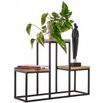 Versanis stojan na květiny 680 44 cm Černý Řemeslný dub – Zboží Dáma