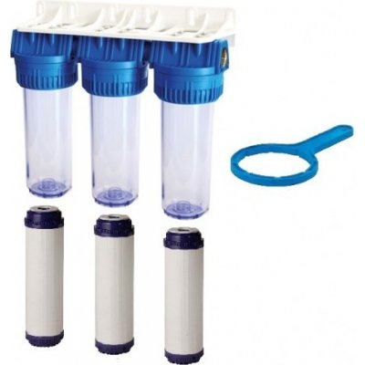 Trojitá filtrace 10"x2,5" s aktivním uhlím – Sleviste.cz