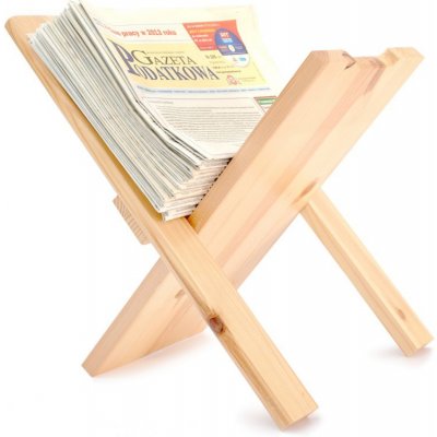 ČistéDřevo Dřevěný stojan na noviny – Zboží Mobilmania
