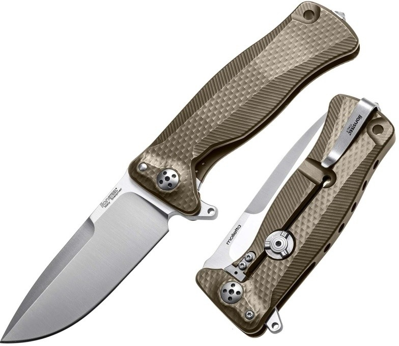 Lionsteel SR11 Folding Knife Sleipner Bronze Titanium