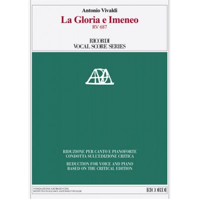 Antonio Vivaldi La Gloria E Imeneo RV 687 noty na zpěv, klavír – Hledejceny.cz