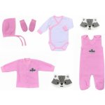 Kojenecká 5D souprava do porodnice Mýval růžová – Zboží Dáma