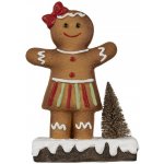 Clayre & Eef Hnědá vánoční dekorace holčička Perníček Gingerbread - 15*7*21 cm – Hledejceny.cz