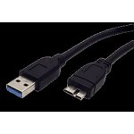 Roline 11.02.8873 USB 3.0 SuperSpeed kabel USB3.0 A(M)-microUSB3.0 B(M), 0,8m, černý – Zbozi.Blesk.cz