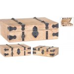 HOMESTYLING Úložná krabice dřevěná sada 2 ks KO-A65000870 – Zboží Mobilmania