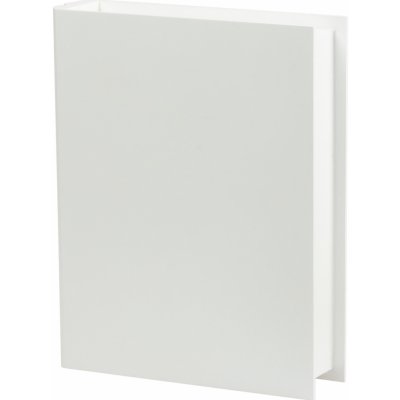 FK Dřevěná krabička ve tvaru Knihy 21x17x4,5 cm Bílá