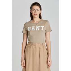 GANT REG GRAPHIC SS T-SHIRT hnědá