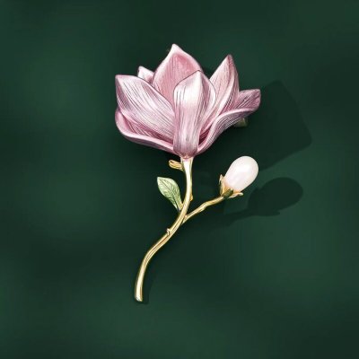 Éternelle Brož ve tvaru magnólie se sladkovodní perlou Louise B7384-E-048 zlatá – Hledejceny.cz