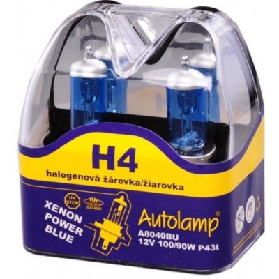 Autolamp Xenon Power Blue H4 P43t 12V 100/90W 2 ks – Hledejceny.cz