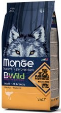 MONGE BWILD Dog Pštros Adult 7,5 kg