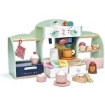 Tender Leaf Toys Dřevěná kavárna Ptačí hnízdo Bird's Nest Café s vypracovanými doplňky a nálepkami – Hledejceny.cz