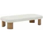 Kave Home Labra 140 x 70 cm zahradní stolek Bílý cementový – Hledejceny.cz