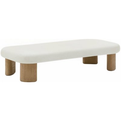 Kave Home Labra 140 x 70 cm zahradní stolek Bílý cementový – Hledejceny.cz