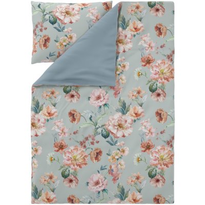 Livarno povlečení z mikrovláknitého saténu květiny 140x200 70x90 – Sleviste.cz