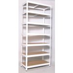 Biedrax Regál 60 x 90 x 270 cm 7 polic bílý – Sleviste.cz