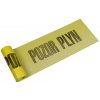 Výstražná páska a řetěz Den Braven výstražná fólie 22 cm × 0,08 mm délka 20 m žlutá PLYN
