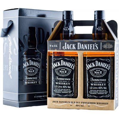 Jack Daniel's Twin Pack 40% 2x 1 l (karton) – Zboží Dáma