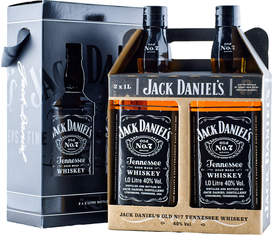 Jack Daniel\'s Twin Pack 40% 2x 1 l (karton)