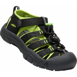 Dětské trekové boty Keen Newport H2 JR black lime green