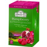 Ahmad Tea Zelený čaj s malinou a granátovým jablkem 20 x 2 g – Sleviste.cz