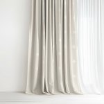Goldea dekorační závěs natura - sněhové vločky na režné 240x135 cm – Zboží Dáma