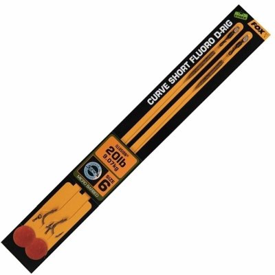 Fox Návazec Edges Curve Short Fluoro D-Rigs vel.6 2 ks – Hledejceny.cz